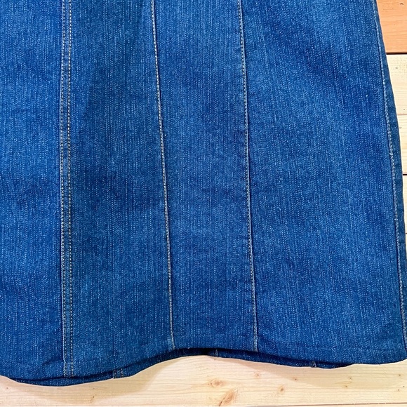 Indigo Stretch Midi Denim Jean Skirt size 10 - Picture 3 of 9